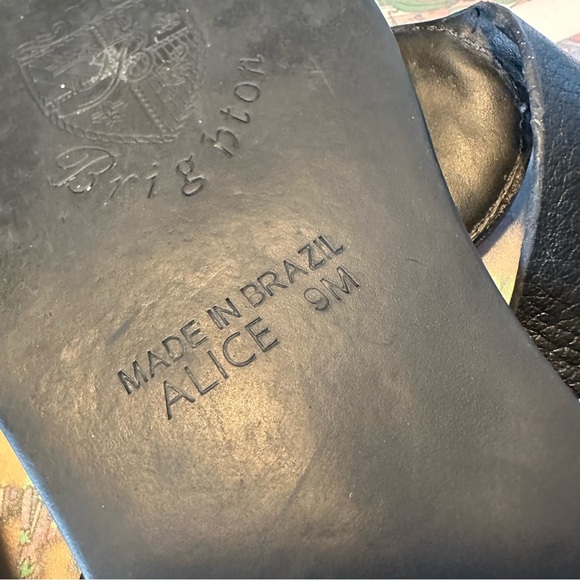 Brighton Leather Sandals with Silver Buckle Accent - Picture 11 of 12